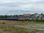 Eisenbahn und Hfen Diesellokomotive 548 Gterbahnhof Hochfeld Sd, Duisburg 21-08-2020.