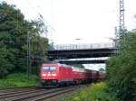 DB Schenker Lok mit Gterzug 185 366-2 Oberhausen 11-09-2015.