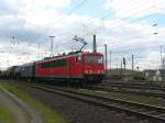 DB Schenker Lok 155 060-7 mit Gterzug.