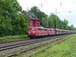 DB Cargo Lok 151 031-2 mit Schwesterlok Kalkumerstrasse, Lintorf 18-05-2017.