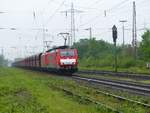 DB Cargo loc 189 030-0 mit Schwesterlok Kalkumerstrasse, Lintorf 18-05-2017.