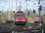 DB Schenker Lok 155 061-5 Rangierbahnhof Oberhausen West 18-04-2015.