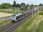 Abellio Triebzug ET 25 2306 Praest bei Emmerich am Rhein, Deutschland 06-07-2018.