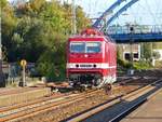 Delta Rail Lok 243 972-7 (NVR-nummer: 91 80 6143 972-8 D-DELTA) Gleis 4 Salzbergen 28-09-2018.