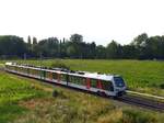 Abellio Triebzug ET 25 2307 Baumannstrasse, Praest bei Emmerich am Rhein 06-07-2018.