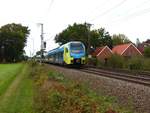 Abellio Westfalenbahn Triebzug ET 406 Devesstrae, Salzbergen 28-09-2018.