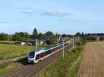 Abellio Triebzug ET 25 2304 Baumannstrasse, Praest bei Emmerich am Rhein 06-07-2018.