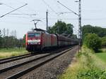 DB Cargo Lokomotive 189 053-2 mit Schwesterlok Wasserstrasse, Hamminkeln 18-06-2021.