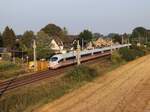 DB ICE Triebzug 4685 (406 085)  Schwbisch Hall  Baumannstrasse, Praest bei Emmerich am Rhein 02-09-2021.