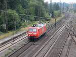 RBH (Rail Barge Harbour) Lokomotive 145 009-7 Duisburg Entenfang 18-08-2022.