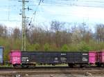 Eaos Offener Drehgestell-Wagen aus Slowakei mit Nummer 33 RIV 56 SK-AXBSK 5965 004-8 Rangierbahnhof Kln Gremberg, Porzer Ringstrae, Kln, Deutschland 31-03-2017.