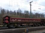 Fakks 127 Drehgestell-Schttgutkippwagen mit Nummer 31 80 D-DB 6781 058-6 Rangierbahnhof Kln Gremberg.