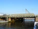 Eisenbahnbrcke Oosterdokskade, Amsterdam 16-01-2013.