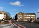 Bahnbergang Haagweg, Leiden 28-01-2016.