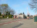 Bahnbergang Herenstraat Eisenbahnstrecke Leiden - Woerden.