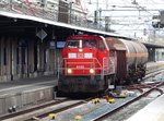 DB Schenker Diesellok 6465  Lammert  Gleis 1 in Dordrecht, 07-04-2016.