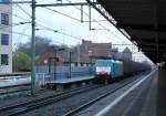 NMBS 2810 mit  Volvozug  in Deventer am 28-11-2013.