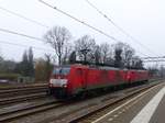 DB Schenker Lok 189 079-7 und 189 054-0 Gleis 6 Dordrecht, Niederlande 16-02-2017.