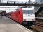 NS Hispeed Traxx Lok Nummer 91 84 1186 115-9 mit FYRA Zug nach Amsterdam auf Gleis 11 Rotterdam centraal station 24-02-2010.