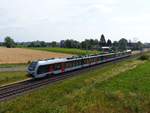 Abellio Triebzug ET 25 2305 Baumannstrasse, Praest bei Emmerich am Rhein, Deutschland 06-07-2018.