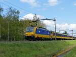 NS TRAXX Lokomotieve 186 044-1 (91 84 1186 044-1 NL-NS) Nemelaerweg, Oisterwijk 07-05-2021.