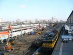 Bahnsteig Gleis 8 und 9 whrend der Umbau/Neubau Rotterdam Centraal Station 16-02-2011.