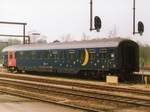 DSB Bcm Liegewagen mit Nummer 50 86 51-40 414-9 Fredericia, Denemarken 24-04-1993.