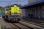 Am 22 Mai 2019 wird NMBS 7806 von der Bahnsteoigkante in Lier fotografiert.