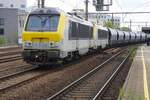 Am 21 Mai 2026 zieht Lineas 1338 ein Getreidezug durch Antwerpen-Berchem.