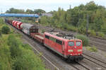 151 109-6 mit einen kurzen 'Gemischten' am Haken. Tostedt, 29.09.2023.