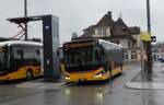 (284'911) - PostAuto Bern - BE 653'384/PID 12'063 - MAN am 14. Februar 2026 beim Bahnhof Spiez