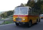 (268'020) - Schmid, Thrishaus - Nr. 9/BE 26'105 - Saurer/R&J (ex Geiger, Adelboden Nr. 9) am 12. Oktober 2024 in Reichenbach, Kientalstrasse