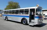 (286'101) - Borer, Neuhausen - SH 12'578 - Saurer/T�scher (ex Sch�ttler, D-K�ln; ex Braun, D-M�nster; ex Schmid, Hemishofen; ex Br�tsch, B�ttenhard; ex ASS Schleitheim Nr. 8) am 11. April 2026 in Schaffhausen, Regionalbusgarage VBSH