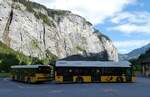 (286'945) - PostAuto Bern - BE 499'063/PID 10'299 - Lanz+Marti/Hess Personenanh�nger (ex VBL Lizern Nr. 310) + BE 475'161/PID 10'248 - Hess am 13. Mai 2026 in Stechelberg, Hotel