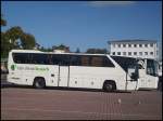 Mercedes Tourismo vom Fahrdienst Brauch aus Deutschland im Stadthafen Sassnitz.