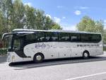 Mercedes Tourismo von W�rlitz Tourist aus Deutschland in Plau am See.