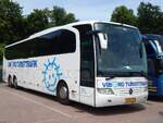 Mercedes Travego von Viborg Turisttrafik aus D�nemark im Stadthafen Sassnitz.