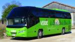 Neoplan Cityliner, beim Bahnhof von Aigues-Mortes (Frankreich, Languedoc, Gard) abgestellt.17.02.2014