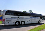 Neoplan Cityliner von Ikarus Reisen aus der BRD in Krems gesehen.