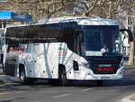 Scania Touring von Racic Eurobus BG aus Bulgarien in Berlin.