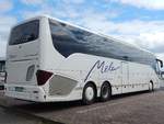 Setra 517 HD von Mela-Reisen aus Deutschland im Stadthafen Sassnitz.