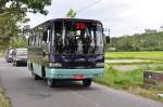 Mir unbekannter Linienbus im Juni in Nordsumatra gesehen.
