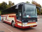 Van Hool TX16 von Dalstra Reizen aus den Niederlanden im Stadthafen Sassnitz.