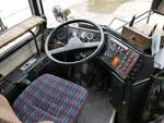 Der Fahrerarbeitsplatz des Ikarus 280 vom Technikmuseum Pütnitz (exex Kapos Volán Zrt.