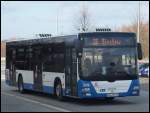 MAN Lion's City der Rostocker Straenbahn AG in Rostock.