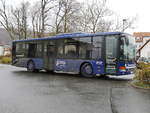 Setra S315 NF der Schmetterlingreisen.de an der Haltestelle am Bahnhof Ebermannstadt am 29. November 2019.