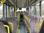 Der Fahrgastraum eines Setra 315 NF der MVVG in Plau am See.