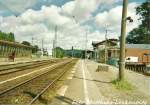 Bahnhof Bergen auf R�gen am 14.6.99.