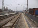 Bahnhof Bergen auf R�gen in der SEV (Schien Ersatz Verkehr) Woche vom 11.11.13-17.11.13 / Hier war es der 15.11.13