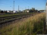 �berreste des damaligen Gleis 4 im Bahnhof Bergen auf R�gen am 28.4.14